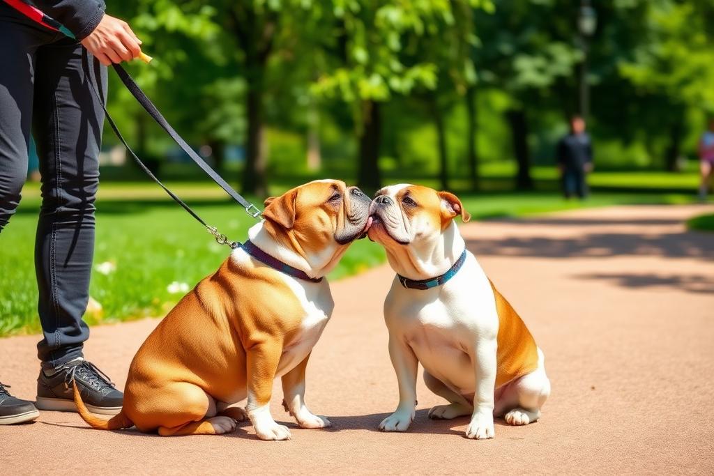 Entrenamiento en positivo de un Bulldog Inglés